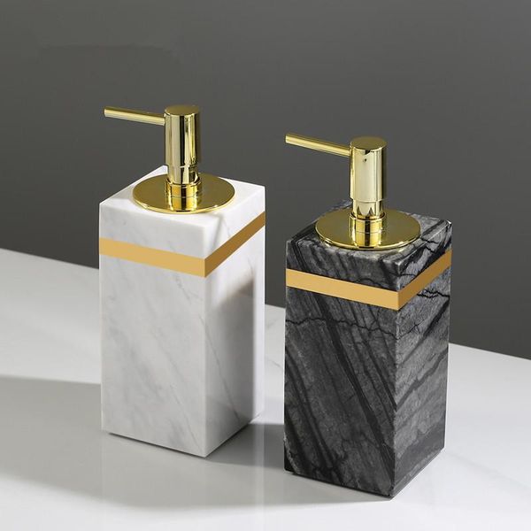 

liquid soap dispenser marble bathroom shampoos shower gel bottle with 304 sus press type head perfume bottles european style