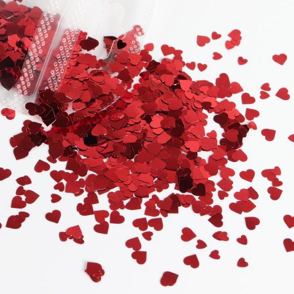 

valentines day nail art sequins mixed size love heart shape paillette for manicure glitter flakes gel polish nails accessories decorations, Silver;gold