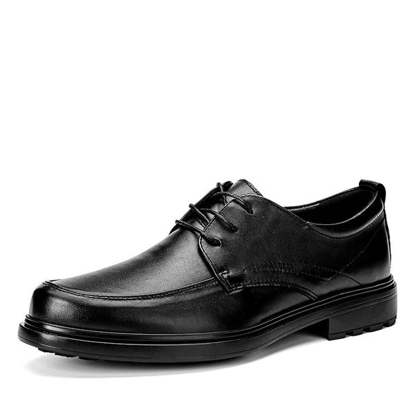 

dress shoes men genuine leather black wedding oxford formal derby business casual