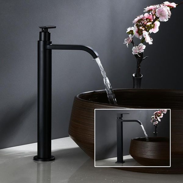 

bathroom sink faucets 2021 basin faucet single cold batroom black tall 304 stainless steel