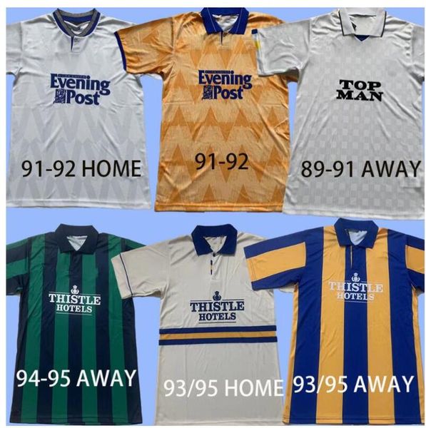 

93 96 97 98 99 2000 01 retro leeds hasselbaink soccer jerseys 72 77 78 1989 90 91 92 united smith kewell hopkin classic home away vintage an, Black;yellow