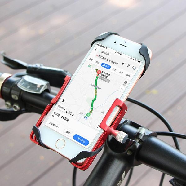 

car & truck racks aluminium alloy bicycle rotate phone clip mount bracket e-bike adjustable rack motorcycle mobile stand scooter smartphone