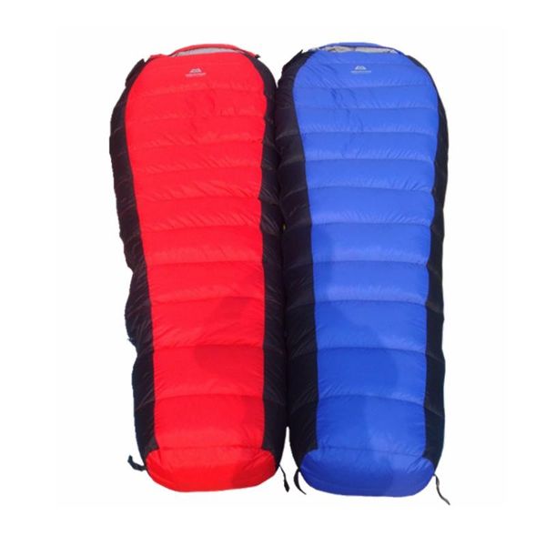 

duck down 90% 1500g winter warm camping mummy sleeping bag one person bags