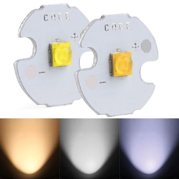 

bulbs 10pcs 5w xte 16mm/20mm led white lamp light torch bulb #225303
