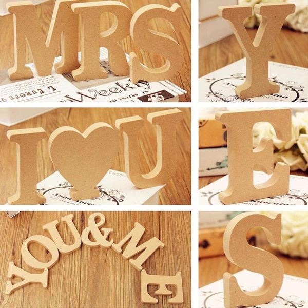 

novelty items 1pc wooden alphabet letters name letter standing diy word party wedding home decor design art crafts wood color