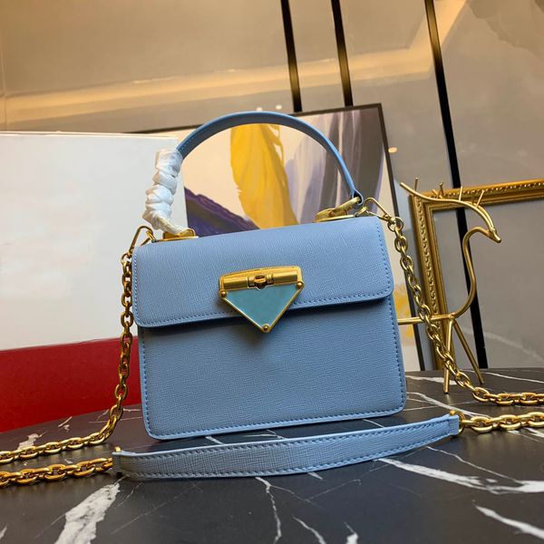 

designer handbags 2021 women luxury black chain shoulder bags ladies fashion one shoulders messenger flap bag designers triangle metal