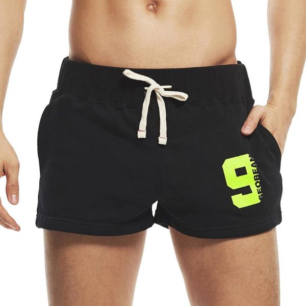 

summer men running shorts sports jogging fitness cool quick dry mens gym sport gyms short pants, Black;blue