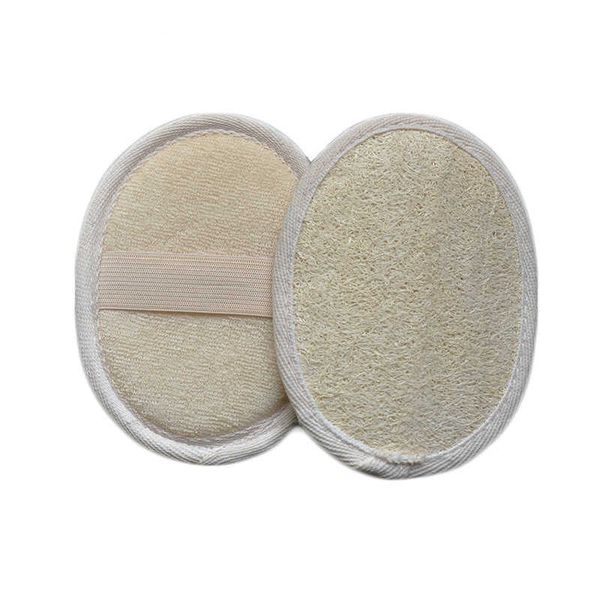 9x12cm Pad Loofah 100% natural esfoliante bola de banho esponja para homens e mulheres banheiro