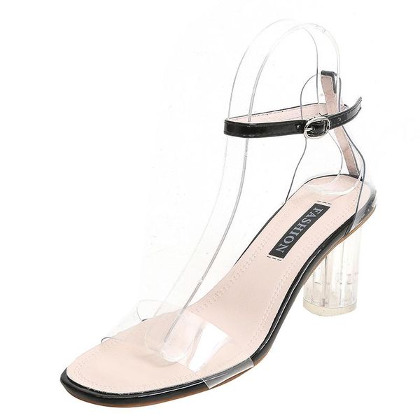 

turriis nutricula women high heel sandals open toe retro buckle, Black