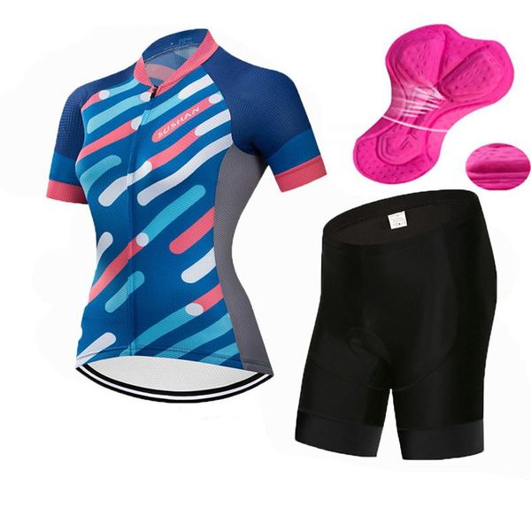

cycling jersey sets 2021 summer womens bib shorts wear racing bike clothing kits feminino bicycle clothes suits riding uniform, Black;red