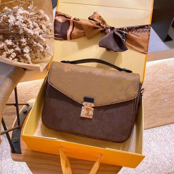 

2022 luxurys designers bags crossbodys women handbag messenger bags genuine leather metis elegant shoulder crossbody bag shopping totes