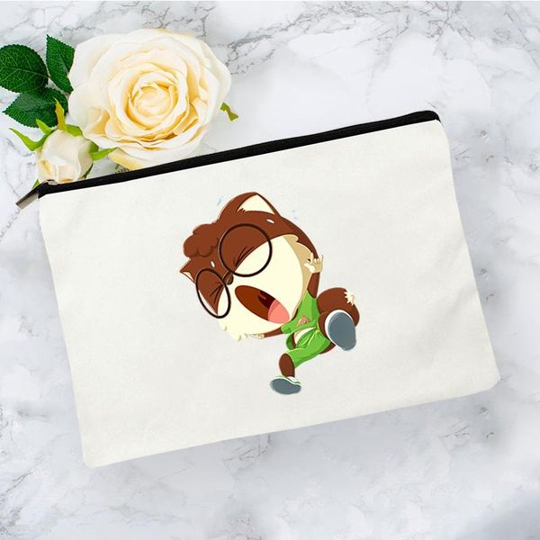 

cosmetic bags & cases squirrel bag for makeup women mini pouch women's travel organizer storage kawaii make up woman