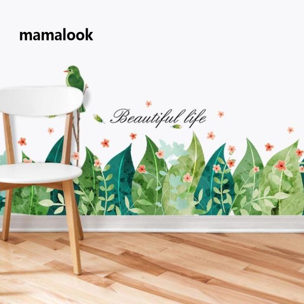 

wall stickers skirting porch waist line decorations bedroom creative living room