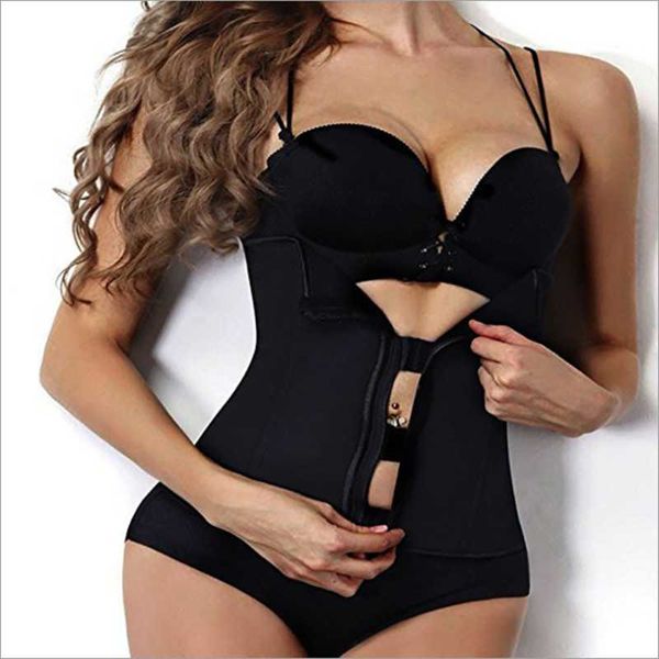 

waist support women's modeling belt fajas colombiana trainer 3 breasted corset adjustable slimming belly underwear, Black;gray