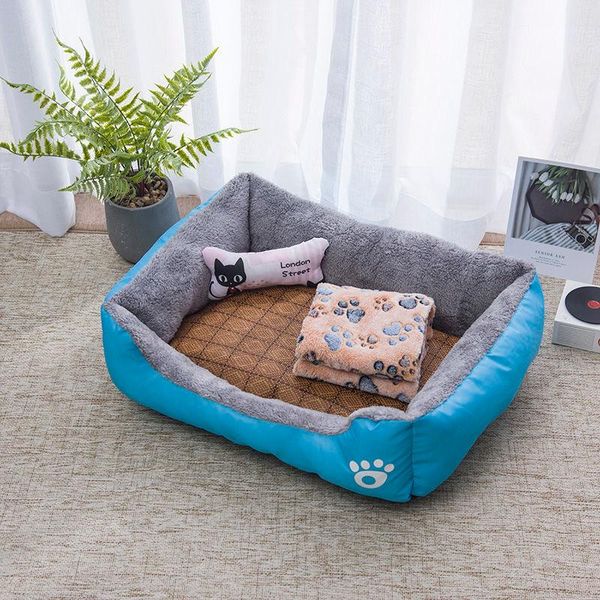 

kennels & pens pet dog bed warming house soft material nest baskets fall and winter warm kennel for cat puppy machine washable