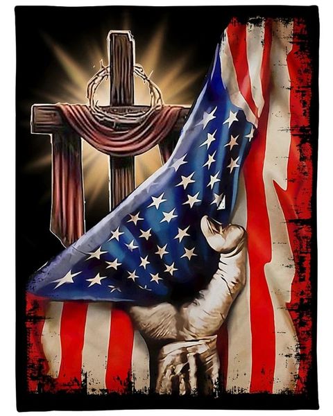 

blankets hugsidea fashion home decortion for livingroom sofa and bedroom america flag pattern print blanket air conditioner quilt 2021