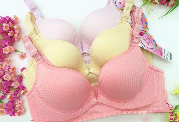 

maternity intimates the front buckle adjustable no rims breast-feeding underwear elastic comfort nursing bra, White