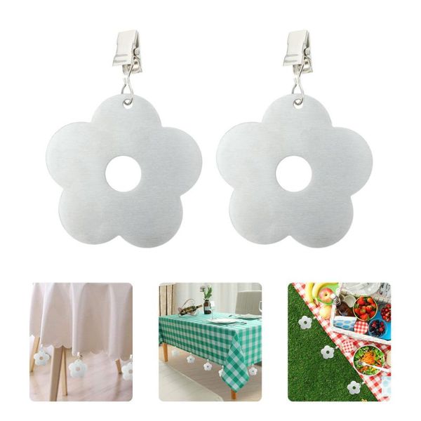 

4pcs windproof table cover clips weights hangers tablecloth pendant cloth