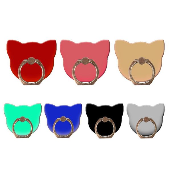 

cell phone mounts & holders lazy holder creative special-shaped cat head ring buckle