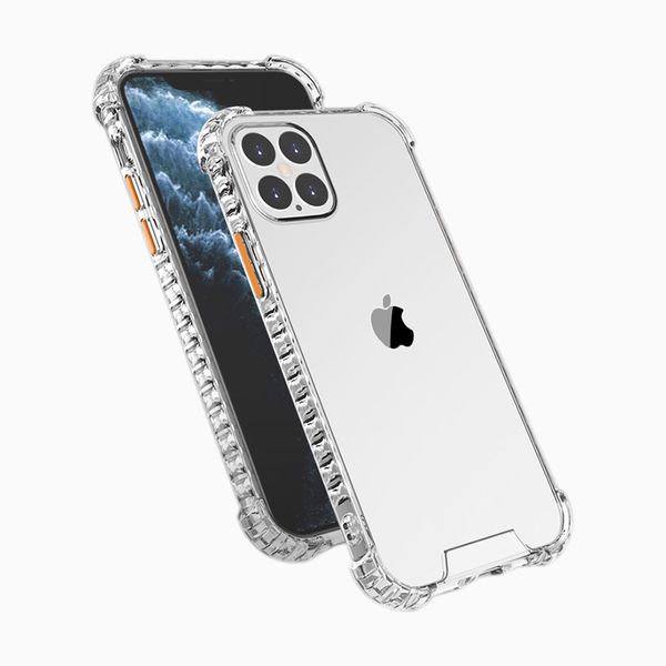 

transparent shockproof phone cases case soft silicone for iphone 11 12 pro max x xr xs 8 7 plus 12pro mini clear acrylic tpu 2 in 1 cover