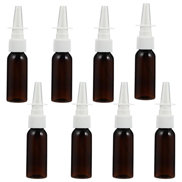

storage bottles & jars 8pcs 30ml travel pet nasal spray portable empty