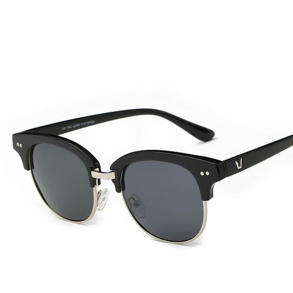 

sunglasses trend color film polarized frame anti-glamor can drive, White;black