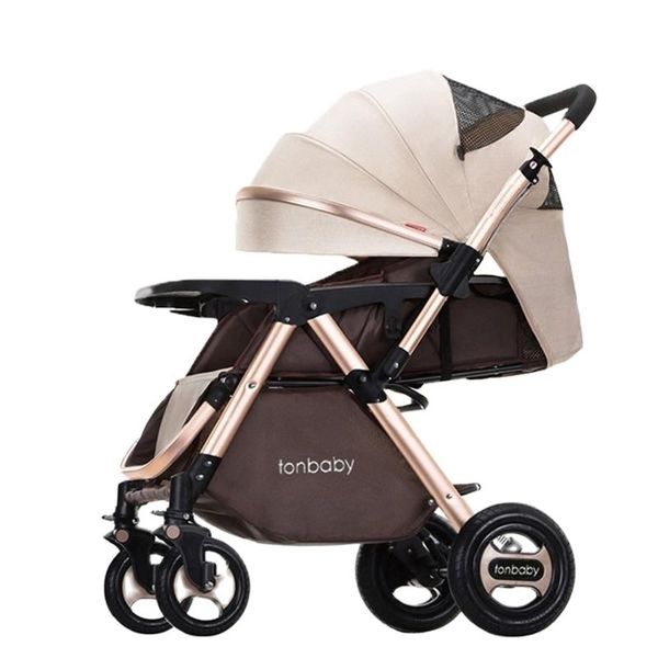 

high landscape stroller can sit reclining light portable folding child two-way baby