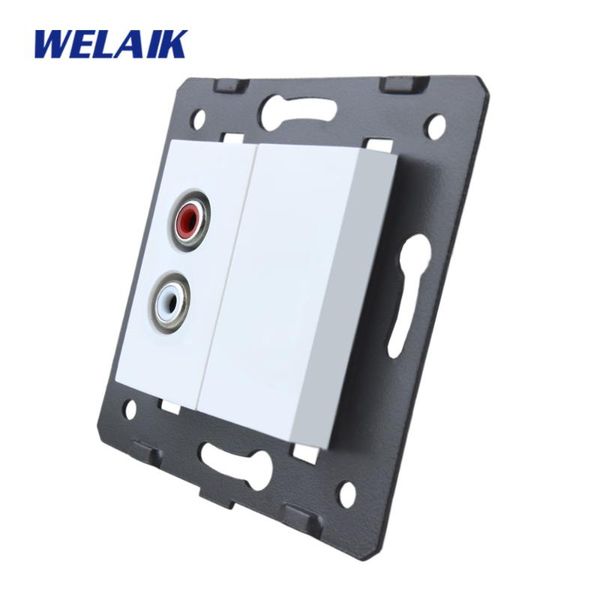 

smart home control welaik eu-standard audio-socket diy-parts-wall parts-without glass-panel a8afw/b