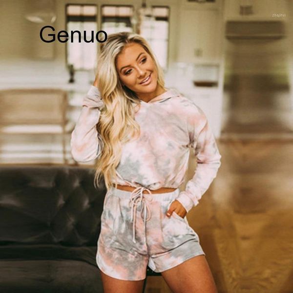 

women fashion casual two piece outfits tracksuit long sleeve crop and biker shorts sweat suits summer 2 matching sets dress, White