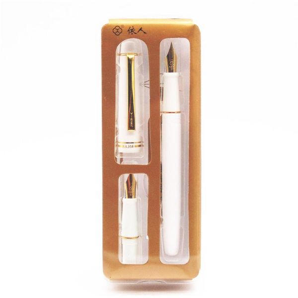 

fountain pens luxury packaging yiren 358 white two nib tip pen packs send your friends and loved ones