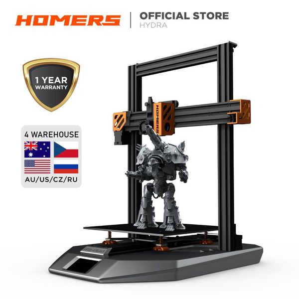 

printers homers hydra 3d printer big printing size 310*310*400mm direct drive dual driver bmg extruder & v6 volcano end