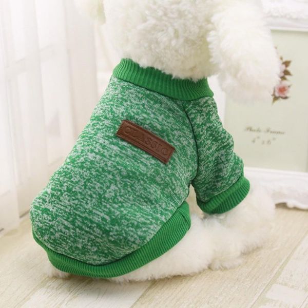 

dog apparel 5 color clothes sweater tq pet dog's autumn for winter soft dogs wram fashion comfortable classic woolen #.