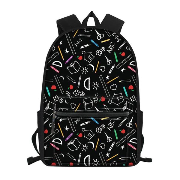 

school bags for teenage girls math print backpack schoolbag women casual daily teen student bookbag