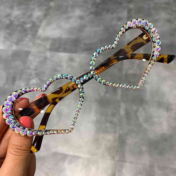 

sunglasses vintage heart women fashion luxury rhinestone decoration cat eye men eyeglasses oculos clear glasses a519, White;black