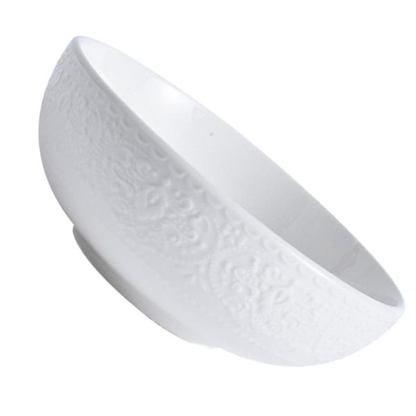 

1pc ceramic bowl vegetable rice salad dish kitchenware (white) bowls