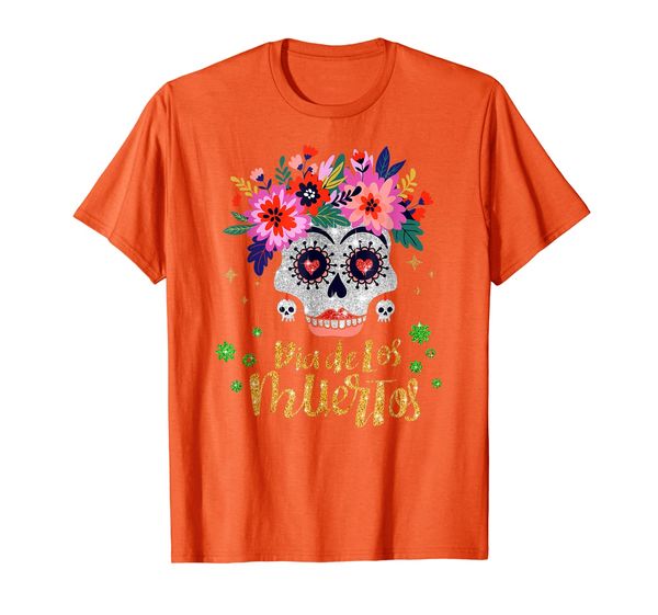 

Sugar Skull Day of the Dead Dia de los Muertos T-Shirt, Mainly pictures