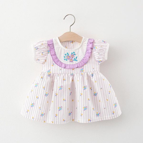 

kids girls dress print summer 2021 girl's dresses, Red;yellow