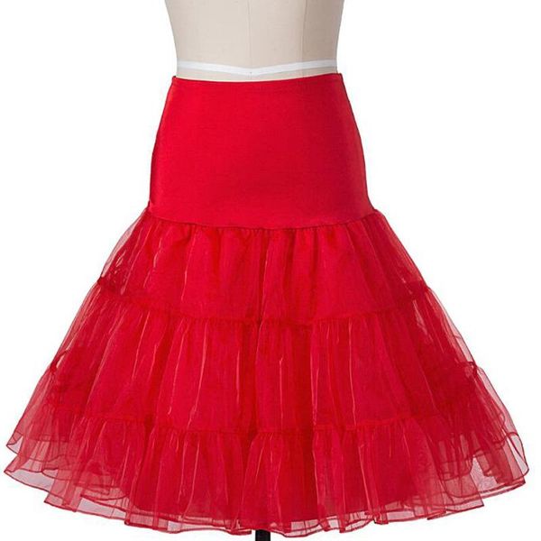 

skirts skirt 50s retro boneless petticoat rock ball gown underskirt wedding party pleated swing, Black