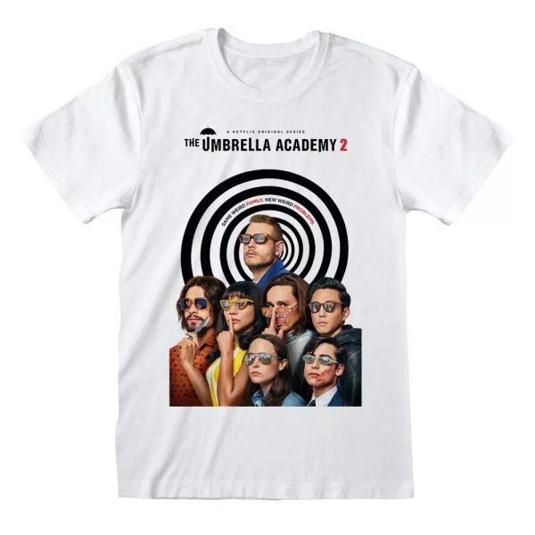 

umbrella academy season 2 poster officially men t-shirt mens, White;black