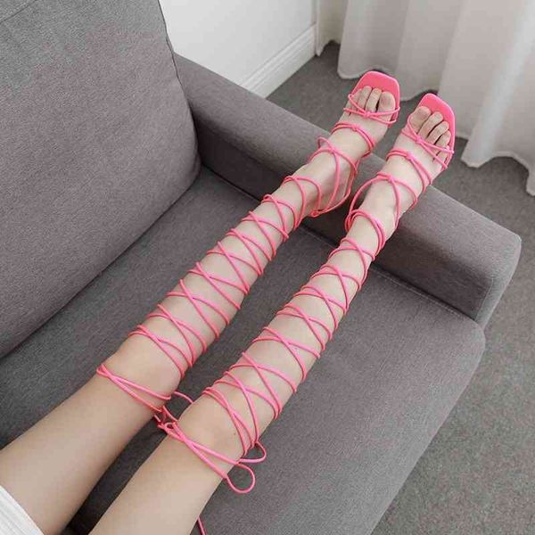 

slippers 11 cm large size thin strap summer banquet dress women's shoes cross stiletto high heel roman sandals women 27lg, Black