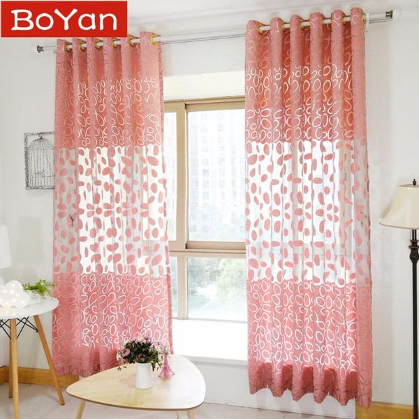 

curtain & drapes latest 2 colors morden fashion beautiful floral window for living room cute white flowers tulle sheer bedding decor