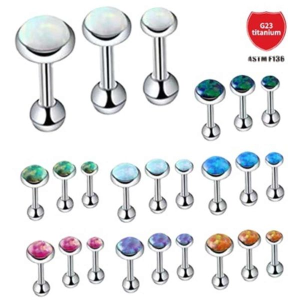 

titanium round aobao earrings opal earbone nails titanium alloy human body puncture jewelry