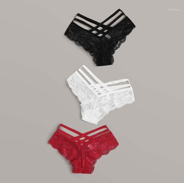 

majtki 3pc lace flowers panties underwear woman thong briefs female low waist women's #j2p, Black;pink