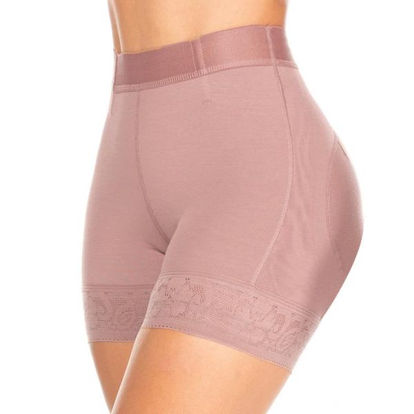 

women's shapers fajas colombianas bulifter high waist mid thigh elastic 3 hip enhancer pink white black bodysuit underwear women, Black;white