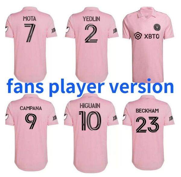 

fans player version 2022 2023 mls inter miami cf soccer jerseys 22 23 higuain trapp pizarro pellegrini yedlin mota matuidi campana beckham f, Black;yellow