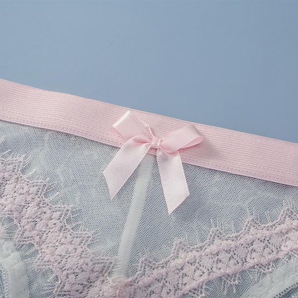 

underpants lace cotton women's underwear fan lovely bow triangle pants, Black;white