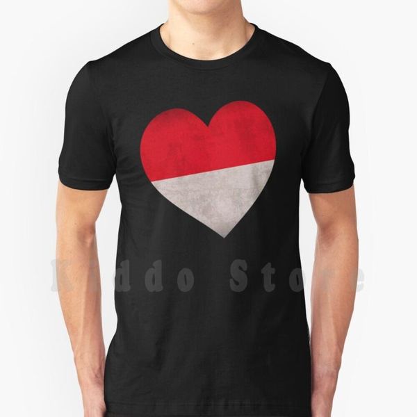 

men's t-shirts monaco heart-monaco love-live in monaco-monaco flag-love monaco-vintage t shirt cotton men diy print cool tee love, White;black