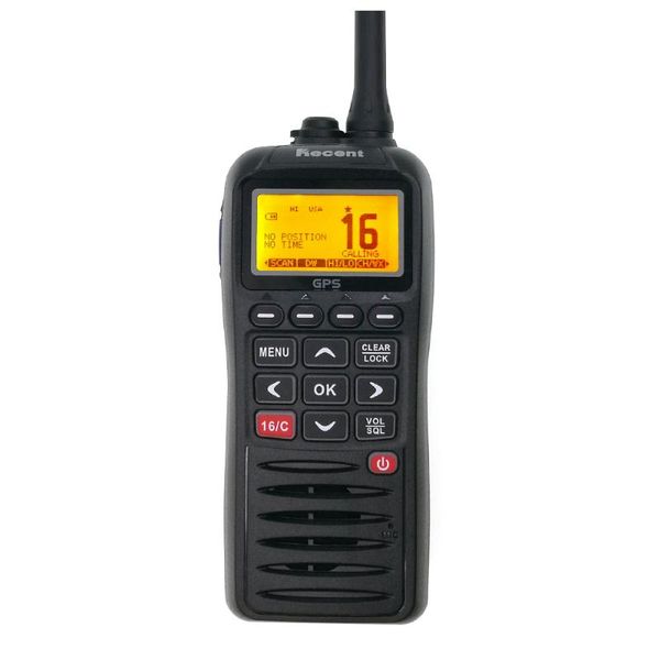 

walkie talkie recent rs-38m vhf marine radio built-in gps 156.025-163.275mhz float transceiver tri-watch ip67 waterproof