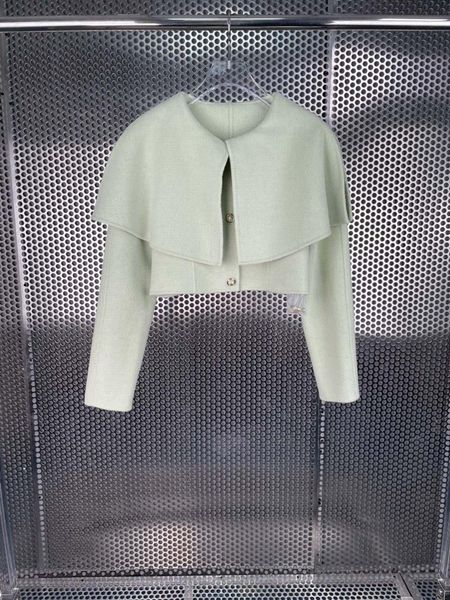 

women's jackets 2021fw autumn women 100% wool fake two piece casual jacket ladies fashion coat overcoat ddxgz2 10.11, Black;brown