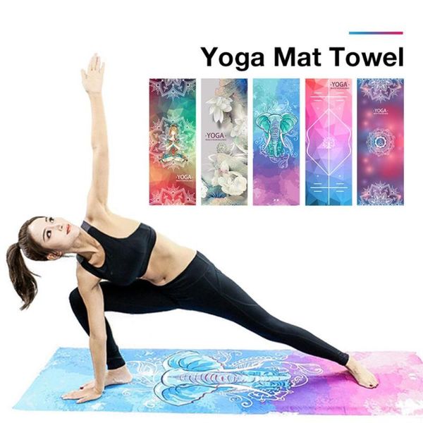 

183*65cm classic mandola yoga towel diamond texture non-slip portable travel mat pilates cover fitness blanket blankets